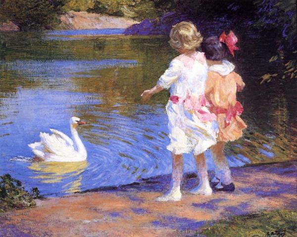 The Swan by Edward Henry Potthast