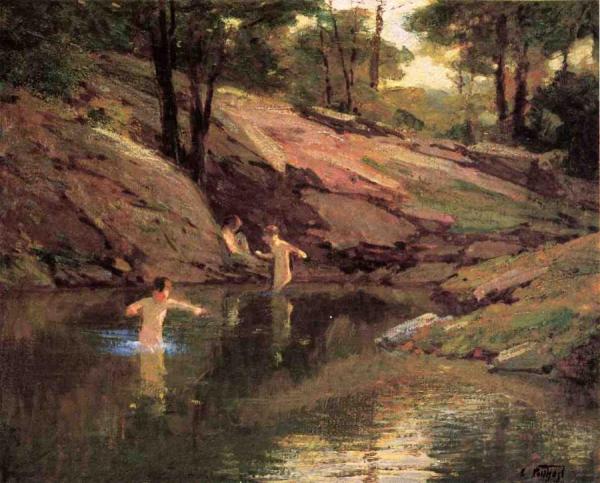 Edward Henry Potthast The Swimming Hole