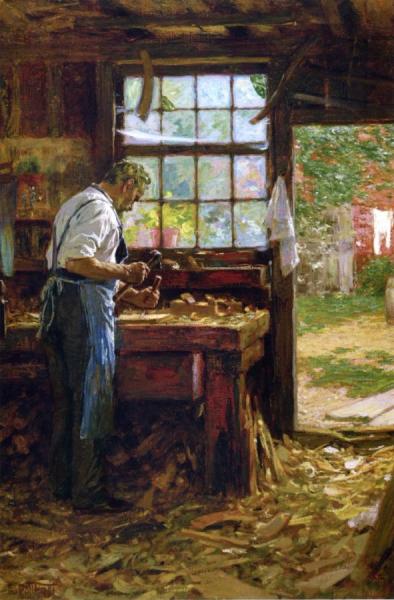 The Village Carpenter by Edward Henry Potthast