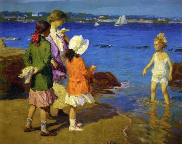 The Water's Fine by Edward Henry Potthast