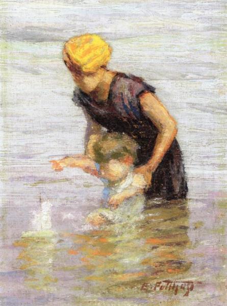 Toy Boat by Edward Henry Potthast