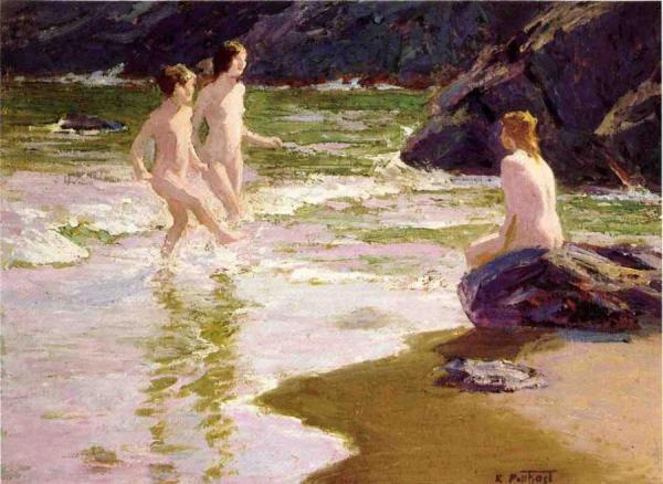 Young Bathers by Edward Henry Potthast