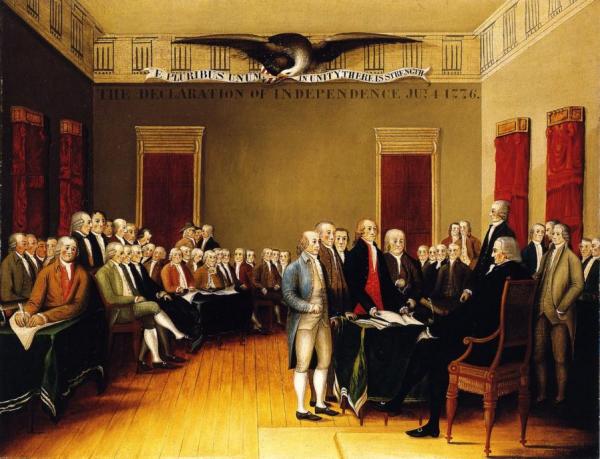 The Declaration Of Independence, July 4, 1776 by Edward Hicks