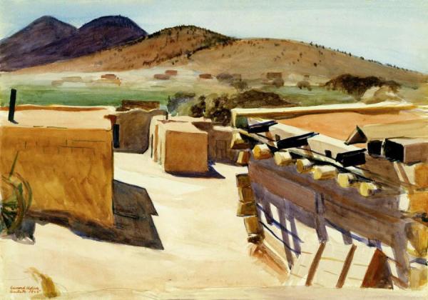 Adobe Houses, 1925 by Edward Hopper