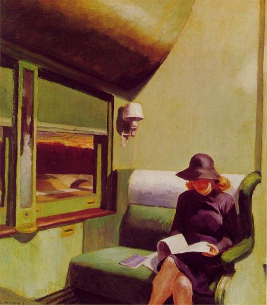 Compartment C,  Car 293 by Edward Hopper Oil Painting Reproductions