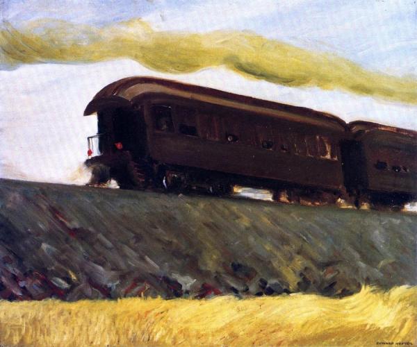 Railroad Train by Edward Hopper