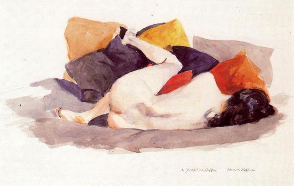 Reclining Nude by Edward Hopper