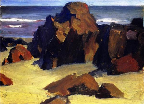 Edward Hopper Rocks And Sand