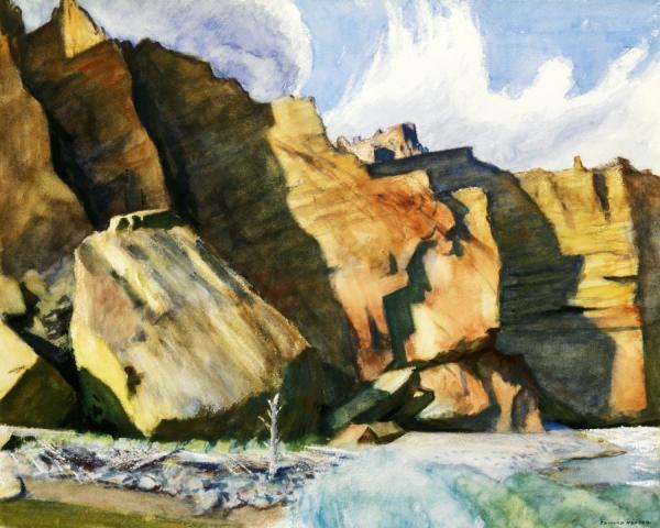 Shoshone Cliffs, Wyoming by Edward Hopper