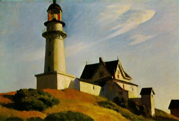 The Lighthouse At Two Lights by Edward Hopper