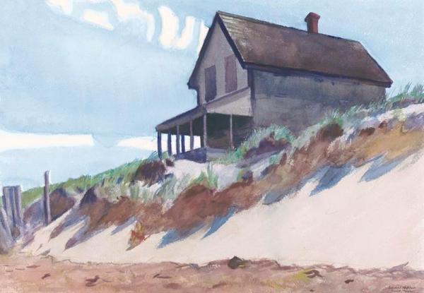 House On Hill Top by Edward Hopper