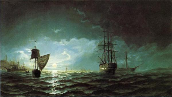 Moonlight Over Constantinople by Edward Hoyer