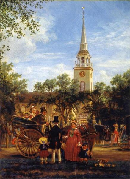 A Chat After Meeting by Edward Lamson Henry