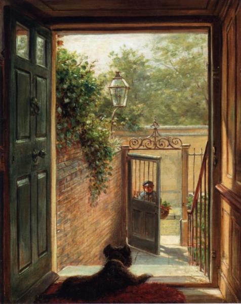 A Philadelphia Doorway by Edward Lamson Henry