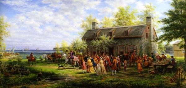 Colonial Wedding by Edward Lamson Henry Oil Painting Reproductions