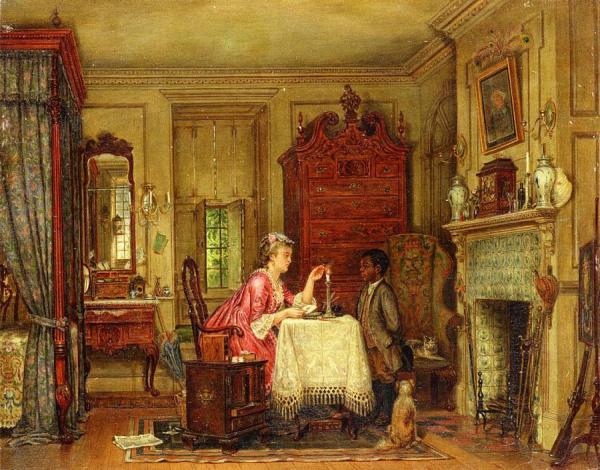 Drafting The Letter by Edward Lamson Henry