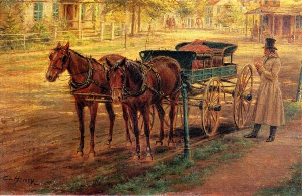 Horse And Buggy by Edward Lamson Henry