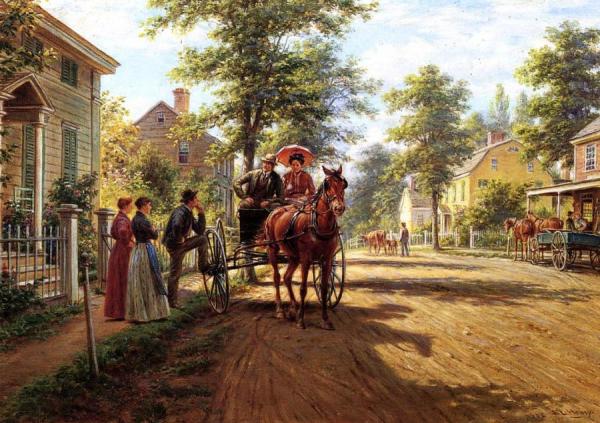 One Sunday Afternoon by Edward Lamson Henry