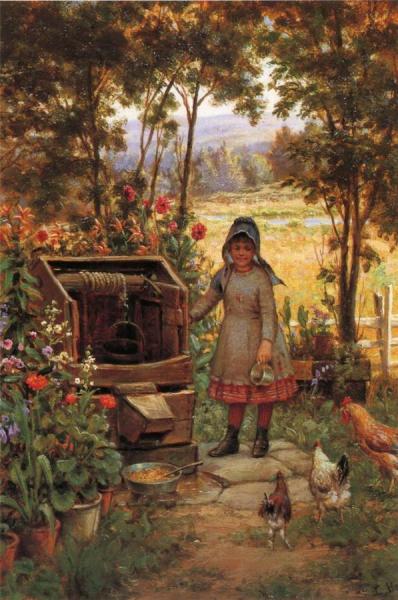 The Little Flower Girl by Edward Lamson Henry