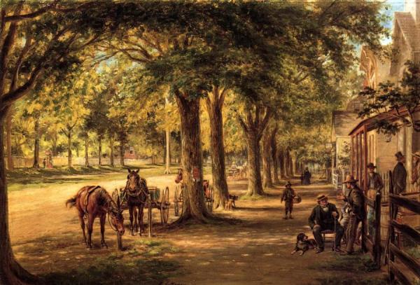 The Village Street by Edward Lamson Henry