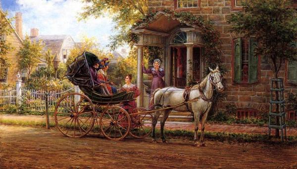 What's The News? by Edward Lamson Henry Oil Painting Reproductions