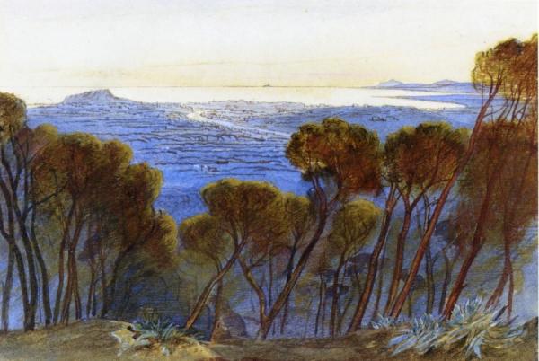 A Distant View Of Nice From The Hills by Edward Lear