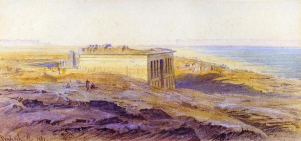 Denderah On The Nile by Edward Lear