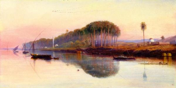 Sheik Abadeh On The Nile by Edward Lear