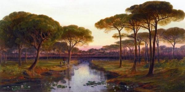 The Pineta, Ravenna by Edward Lear