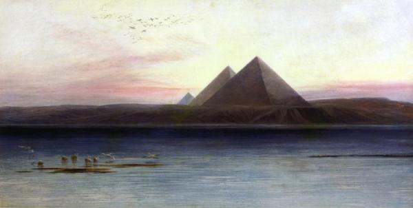 The Pyramids Of Ghizeh by Edward Lear