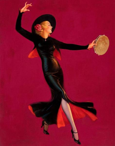Tambourine Dancer by Edward Mason Eggleston