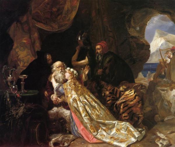 King Lear And Cordelia by Edward Matthew Ward
