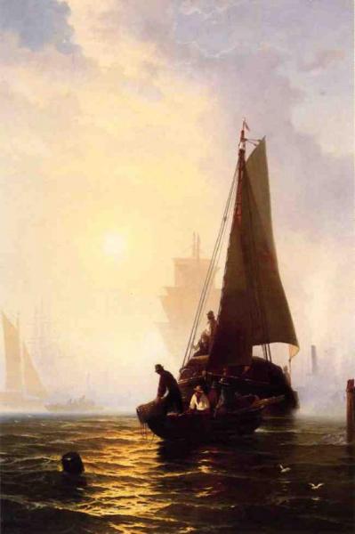 Bringing In The Catch by Edward Moran