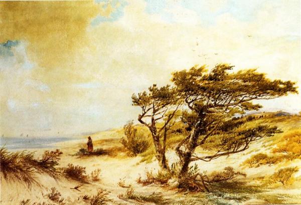 Looking Out To Sea by Edward Moran