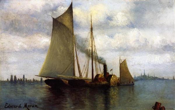 New York Harbor by Edward Moran