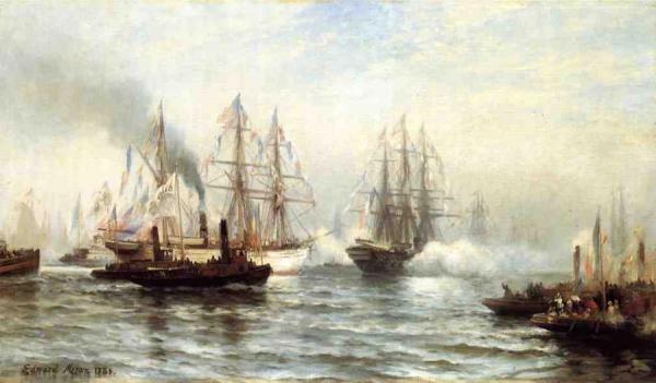 Reception Of The by Edward Moran