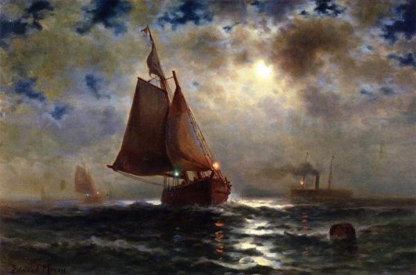 Red Light, Green Light by Edward Moran