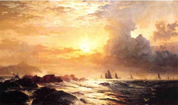 Ships At Sea by Edward Moran Oil Painting Reproductions