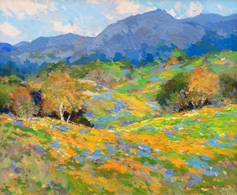 Flowers And Sycamores by Edward Norton Ward