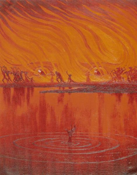 With The Smoke Of Fires by Edward Okun Oil Painting Reproductions
