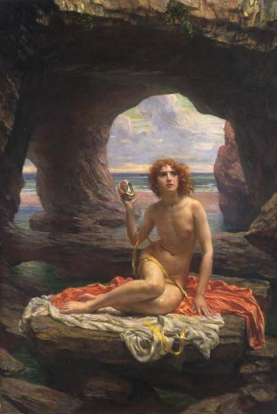 At Low Tide by Edward Poynter Oil Painting Reproductions