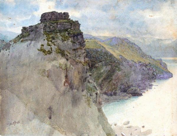 Castle Rock, Lynton, Devon by Edward Poynter