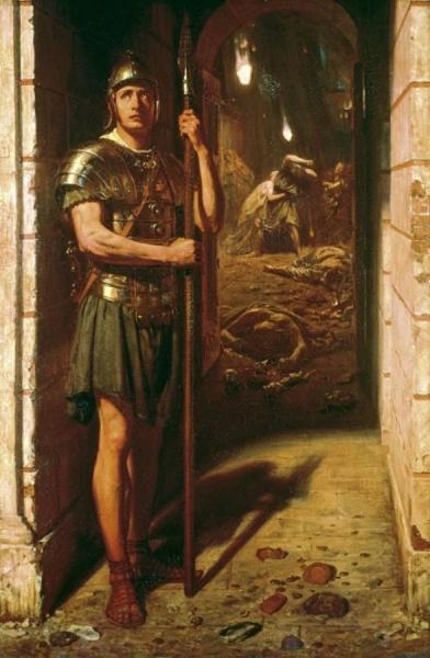 Faithful Unto Death by Edward Poynter