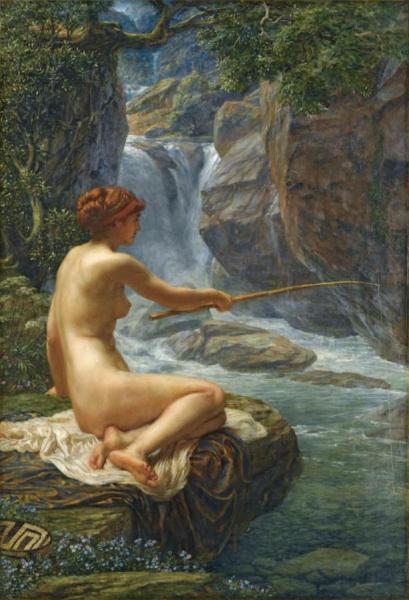 Fishing, The Nymph Of The Stream by Edward Poynter