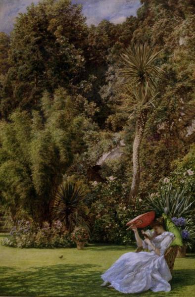 In A Garden by Edward Poynter