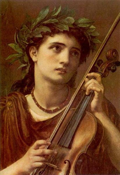 Music, Heavenly Maid by Edward Poynter