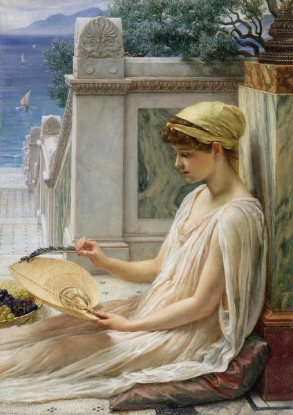 On The Terrace by Edward Poynter Oil Painting Reproductions