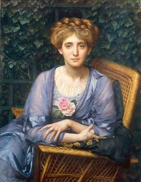 Portrait Of Lady Markham by Edward Poynter