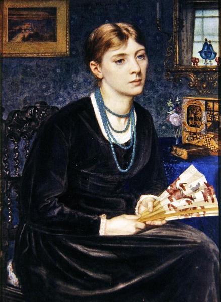 Portrait Of Louise A. Baldwin by Edward Poynter
