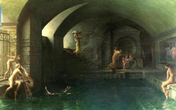The Champion Swimmer by Edward Poynter